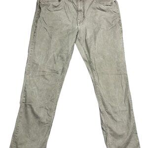 Calvin Klein Jeans Mens Khaki Dusty Green Denim Mid Rise Straight Leg Size 36X30